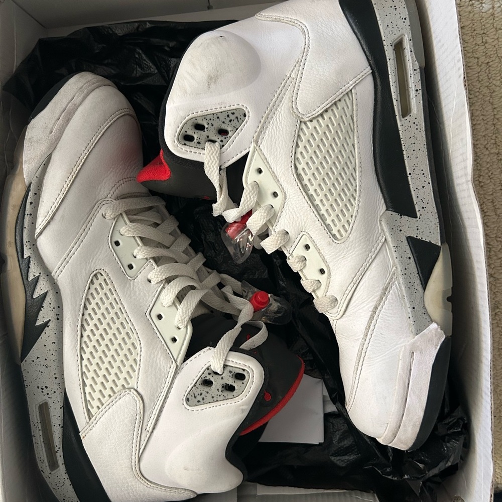 Jordan 5 White Cement